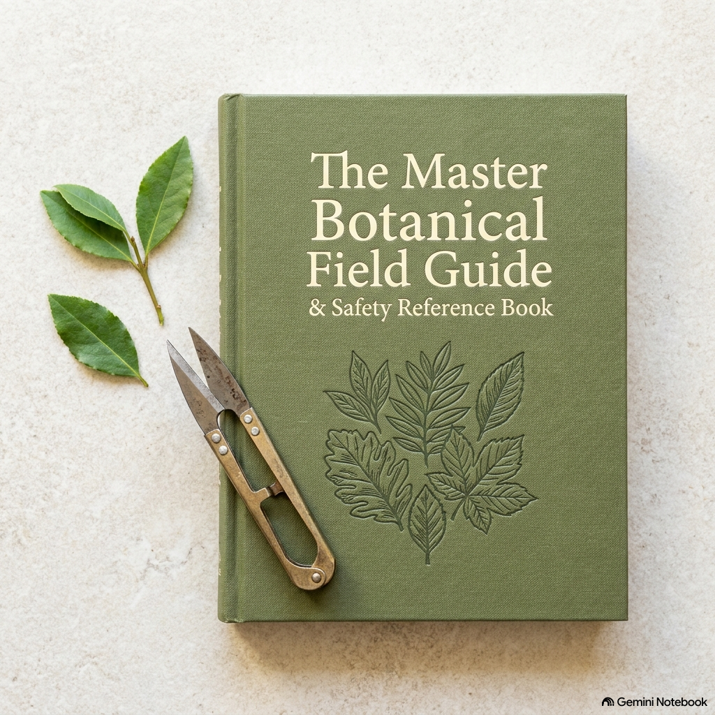 Botanical Field Guide Master Flatlay Mockup