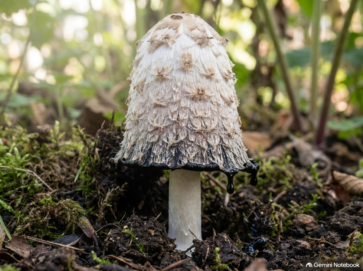 Shaggy Inkcap (Coprinus comatus)